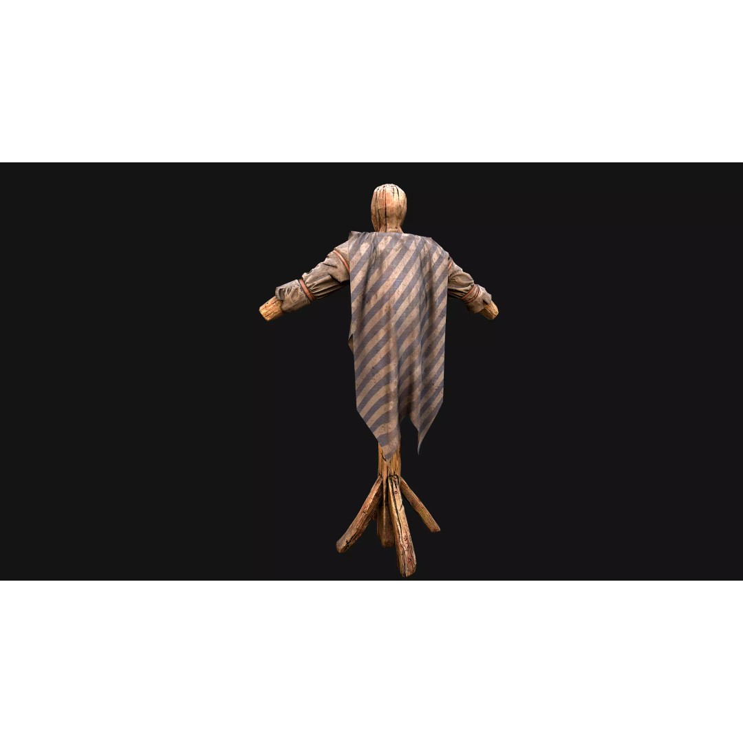 Medieval Military Prison Dummy Training Camp 3D Model – Low Poly Game Asset, PBR - View 39