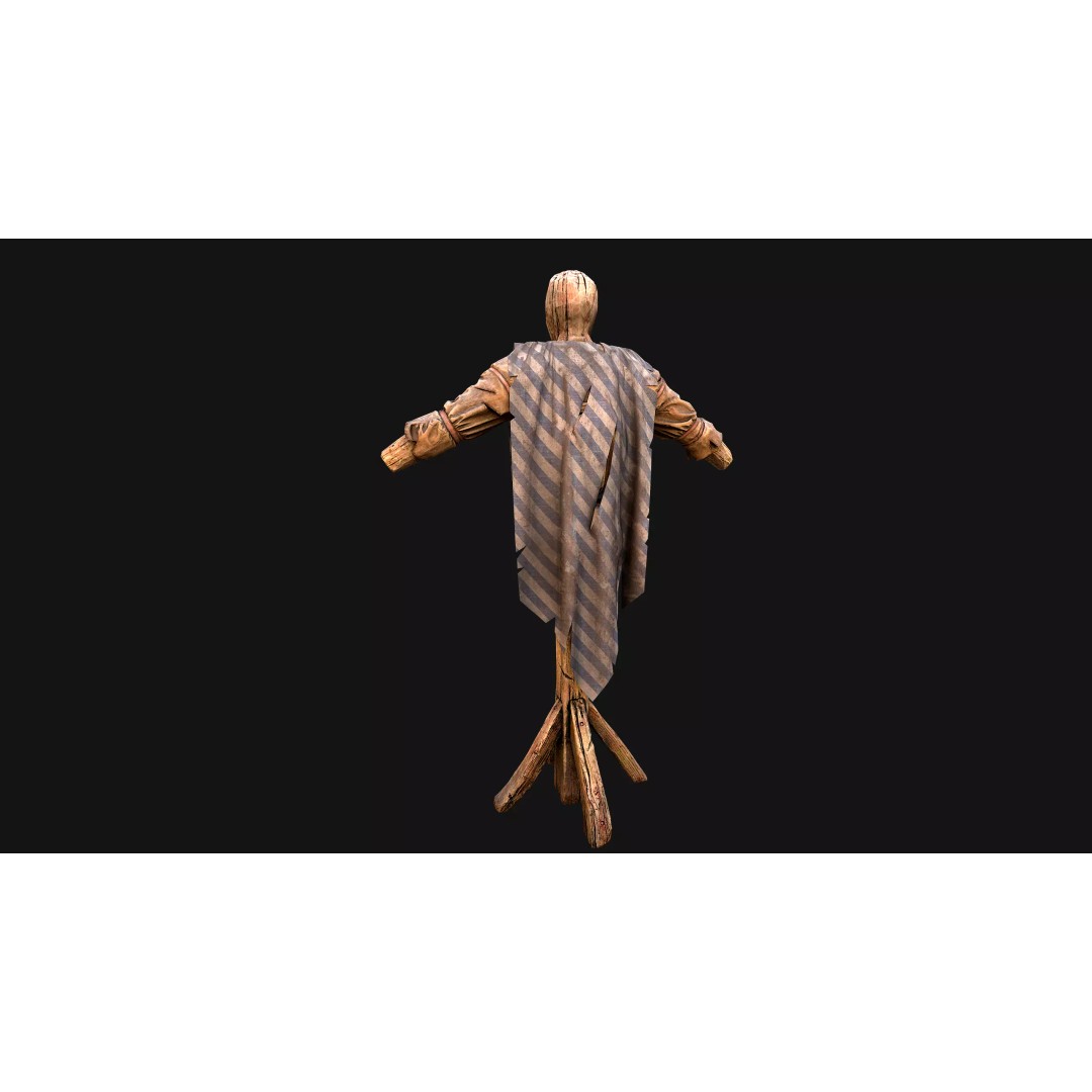 Medieval Military Prison Dummy Training Camp 3D Model – Low Poly Game Asset, PBR - View 40