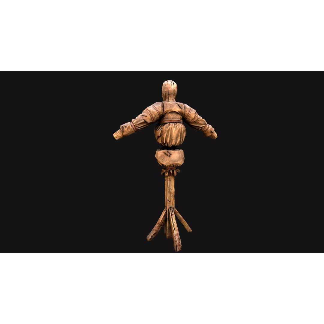 Medieval Military Prison Dummy Training Camp 3D Model – Low Poly Game Asset, PBR - View 43