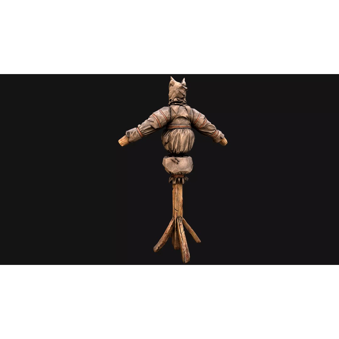Medieval Military Prison Dummy Training Camp 3D Model – Low Poly Game Asset, PBR - View 44