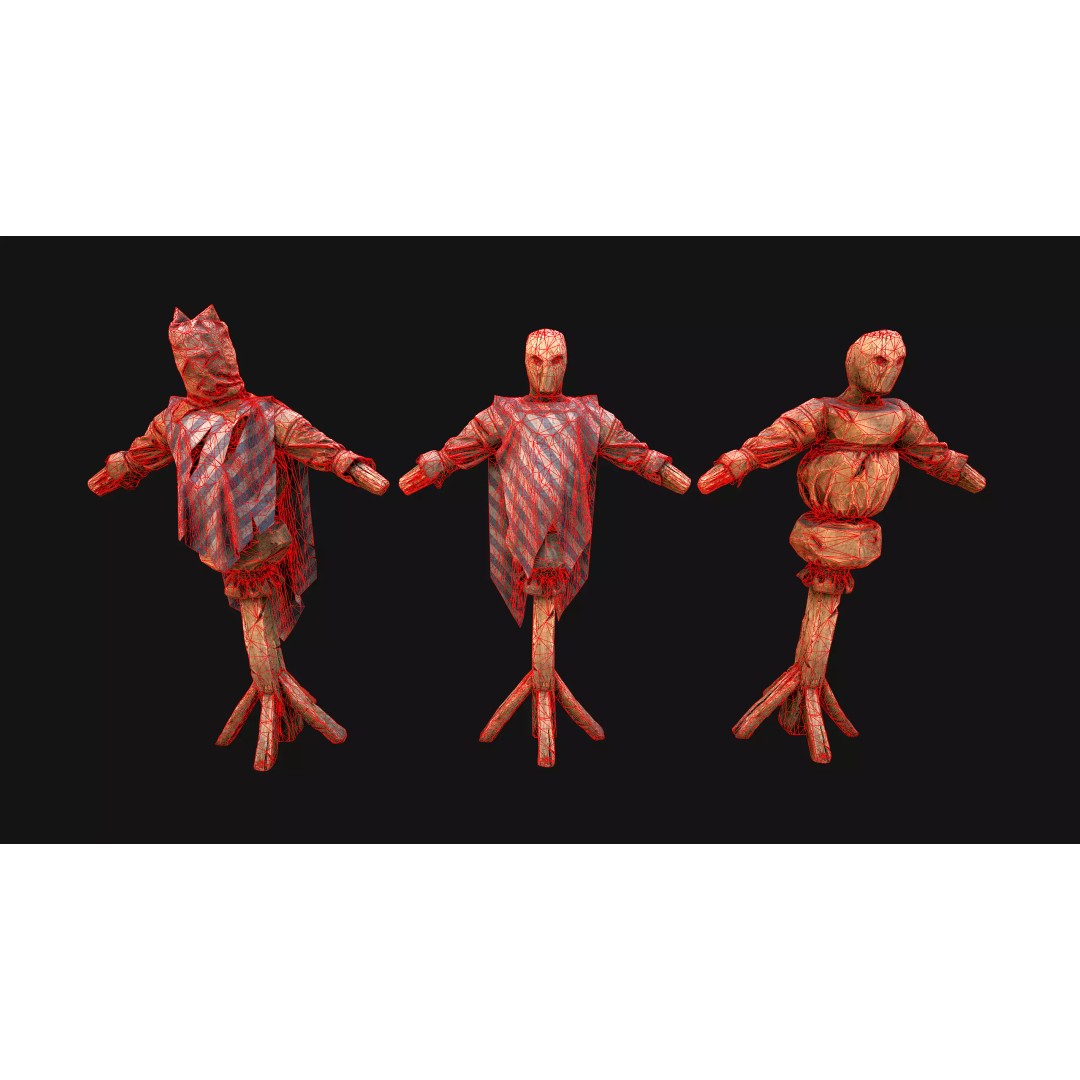 Medieval Military Prison Dummy Training Camp 3D Model – Low Poly Game Asset, PBR - View 45