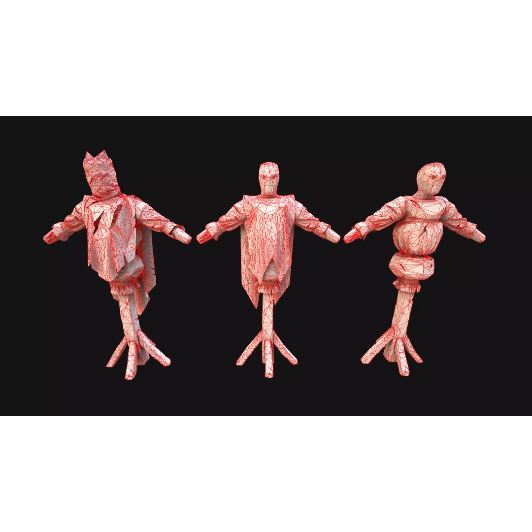 Medieval Military Prison Dummy Training Camp 3D Model – Low Poly Game Asset, PBR - View 46