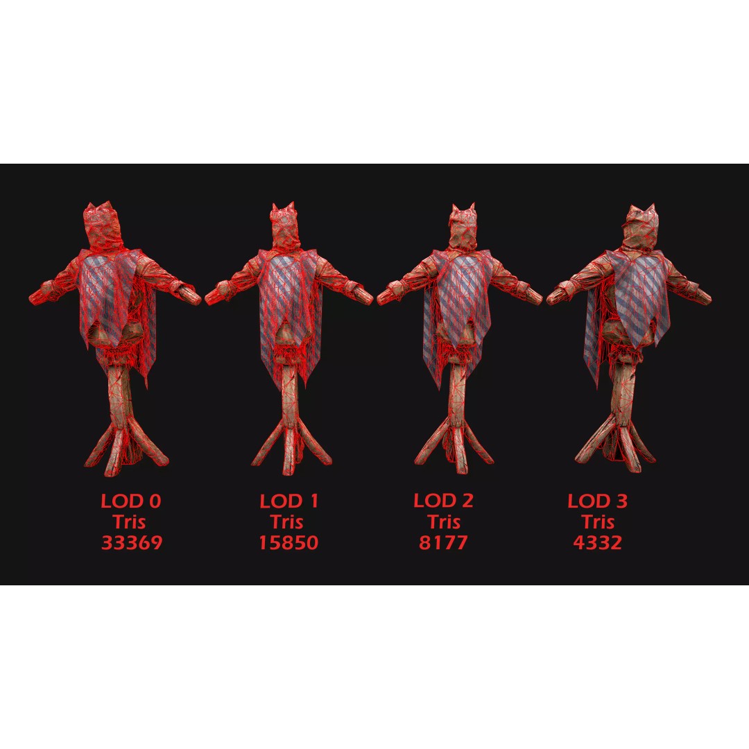 Medieval Military Prison Dummy Training Camp 3D Model – Low Poly Game Asset, PBR - View 6