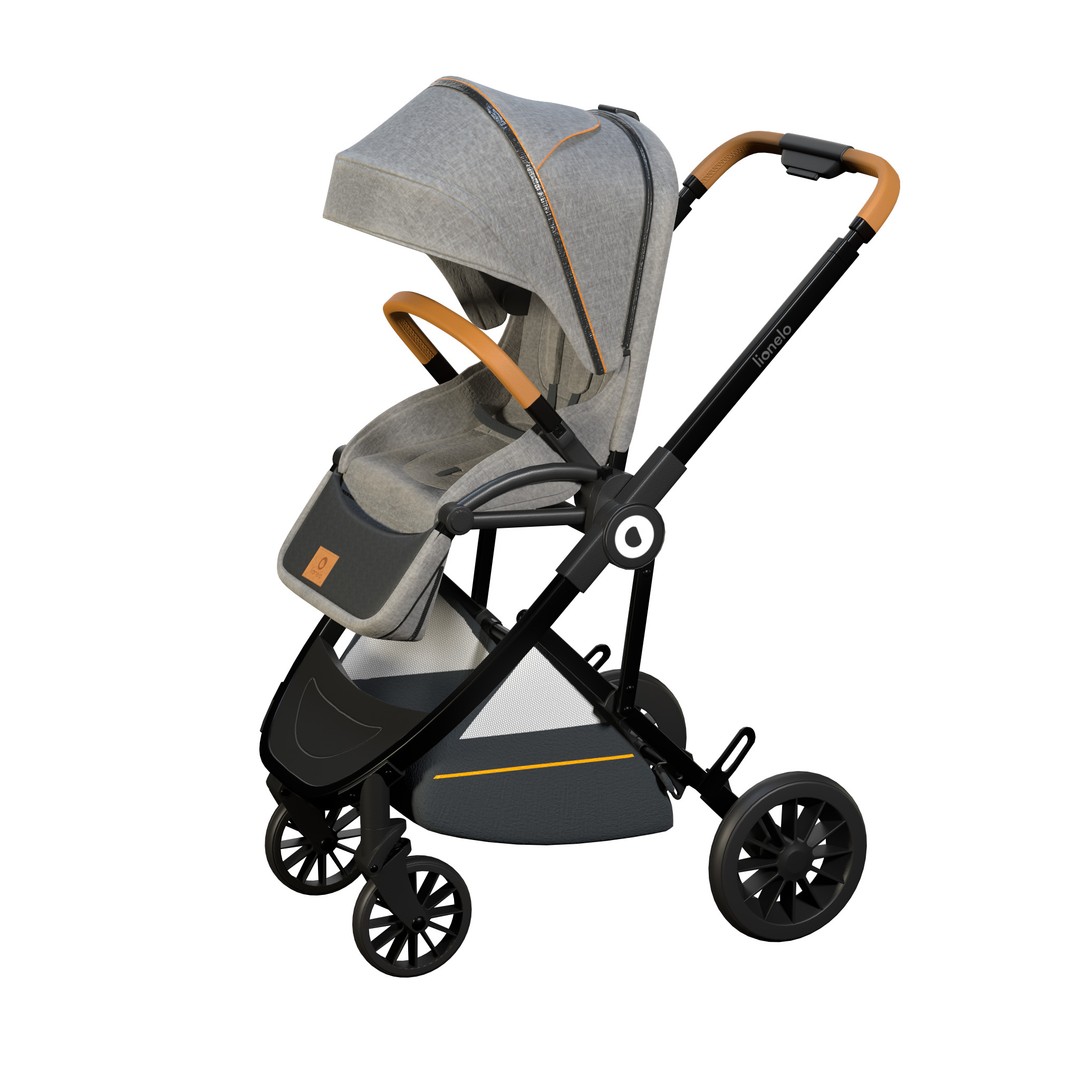 Baby Stroller 3D Model – Low Poly PBR Asset for Animation