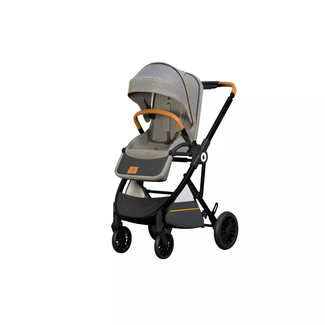 Baby Stroller 3D Model – Low Poly PBR Asset for Animation - View 2