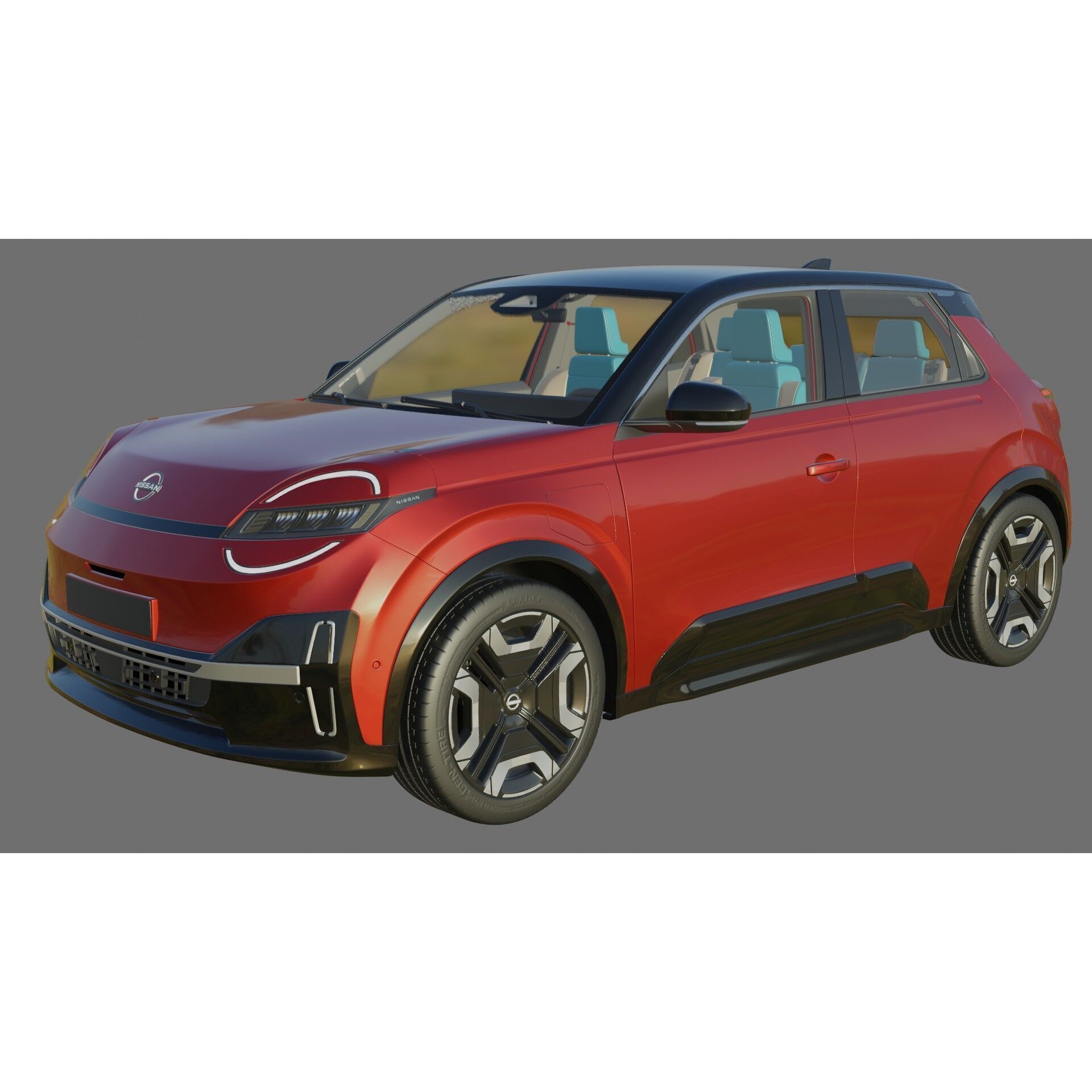 Nissan Micra EV 2026 - Game-Ready 3D Model - View 21