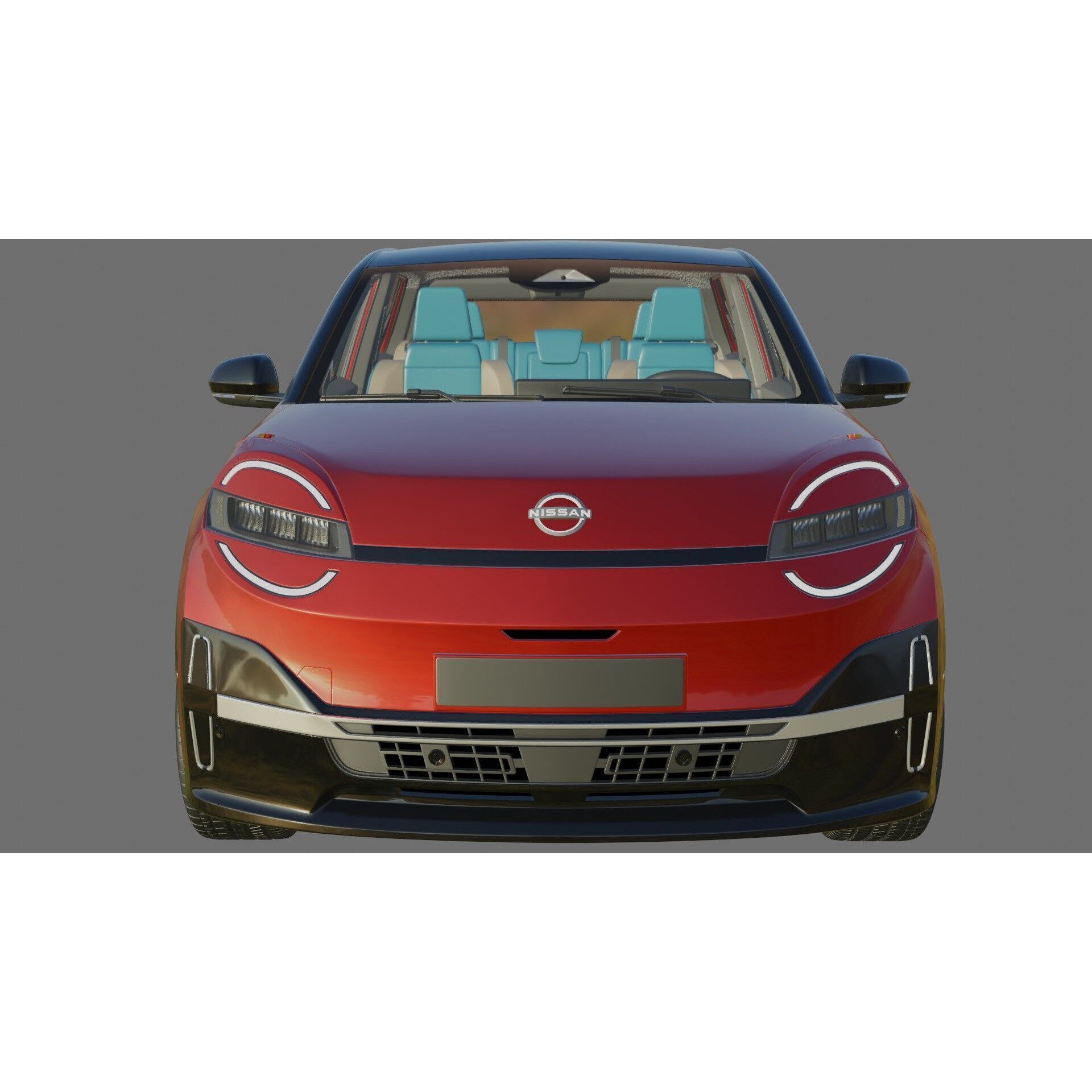 Nissan Micra EV 2026 - Game-Ready 3D Model - View 24
