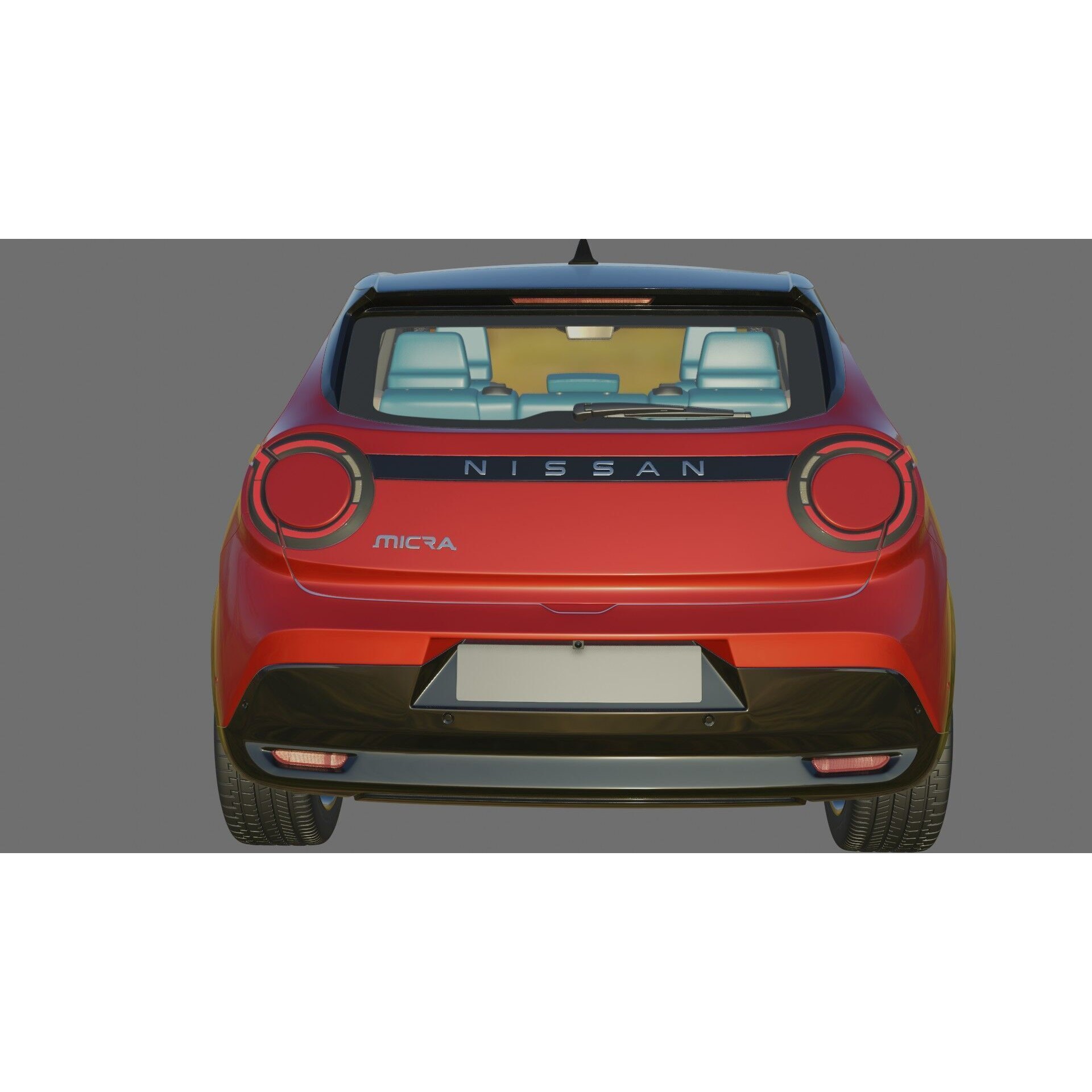 Nissan Micra EV 2026 - Game-Ready 3D Model - View 25