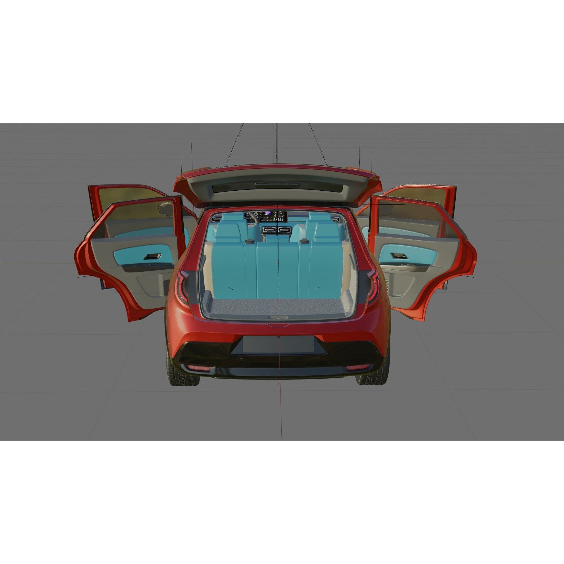 Nissan Micra EV 2026 - Game-Ready 3D Model - View 31