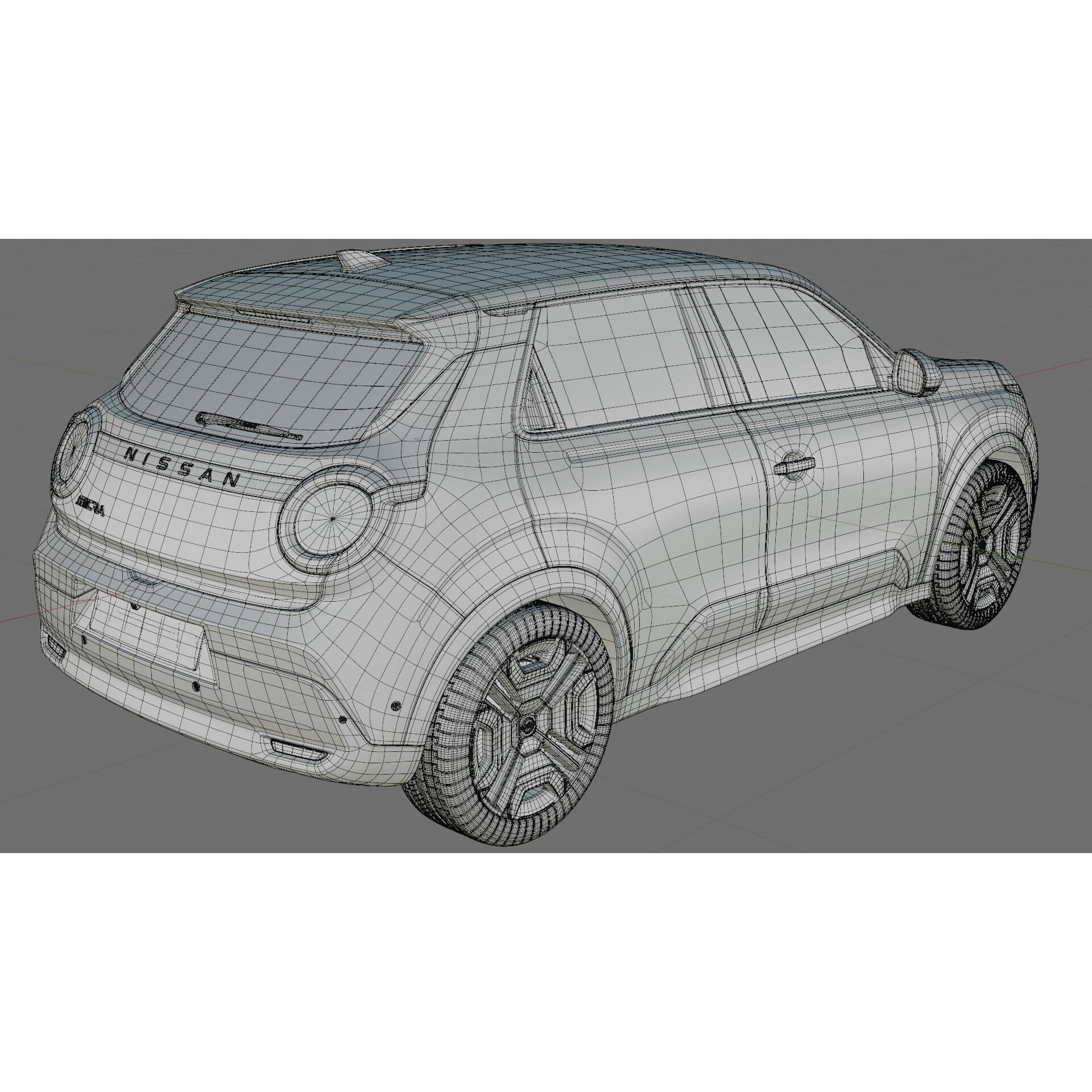 Nissan Micra EV 2026 - Game-Ready 3D Model - View 34