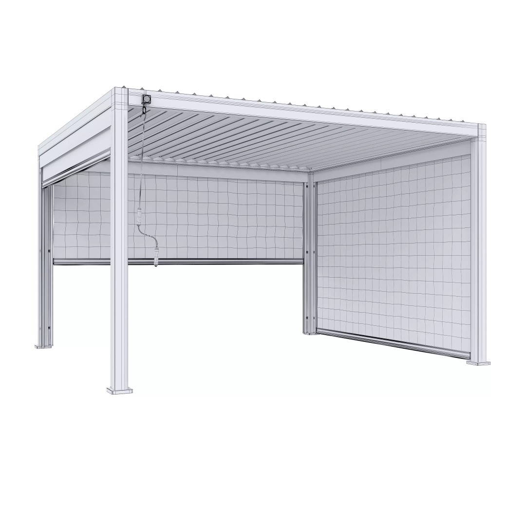 Alvaro Canopy Gazebo 3D Model – Contemporary Design, FBX & V-Ray - View 24