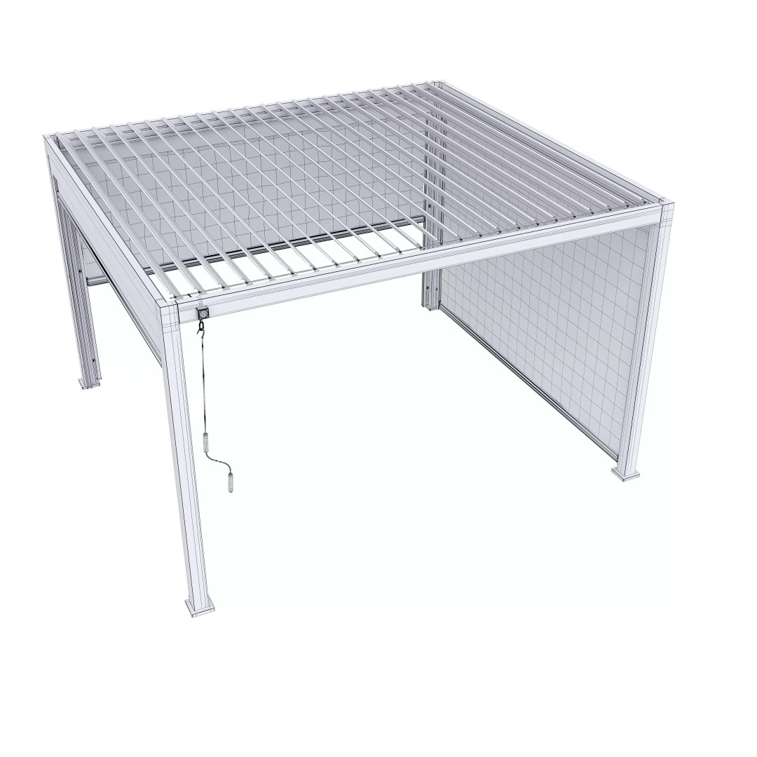 Alvaro Canopy Gazebo 3D Model – Contemporary Design, FBX & V-Ray - View 28