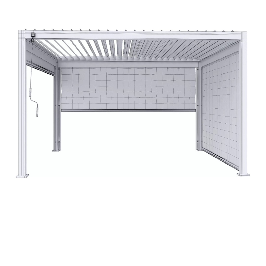 Alvaro Canopy Gazebo 3D Model – Contemporary Design, FBX & V-Ray - View 31