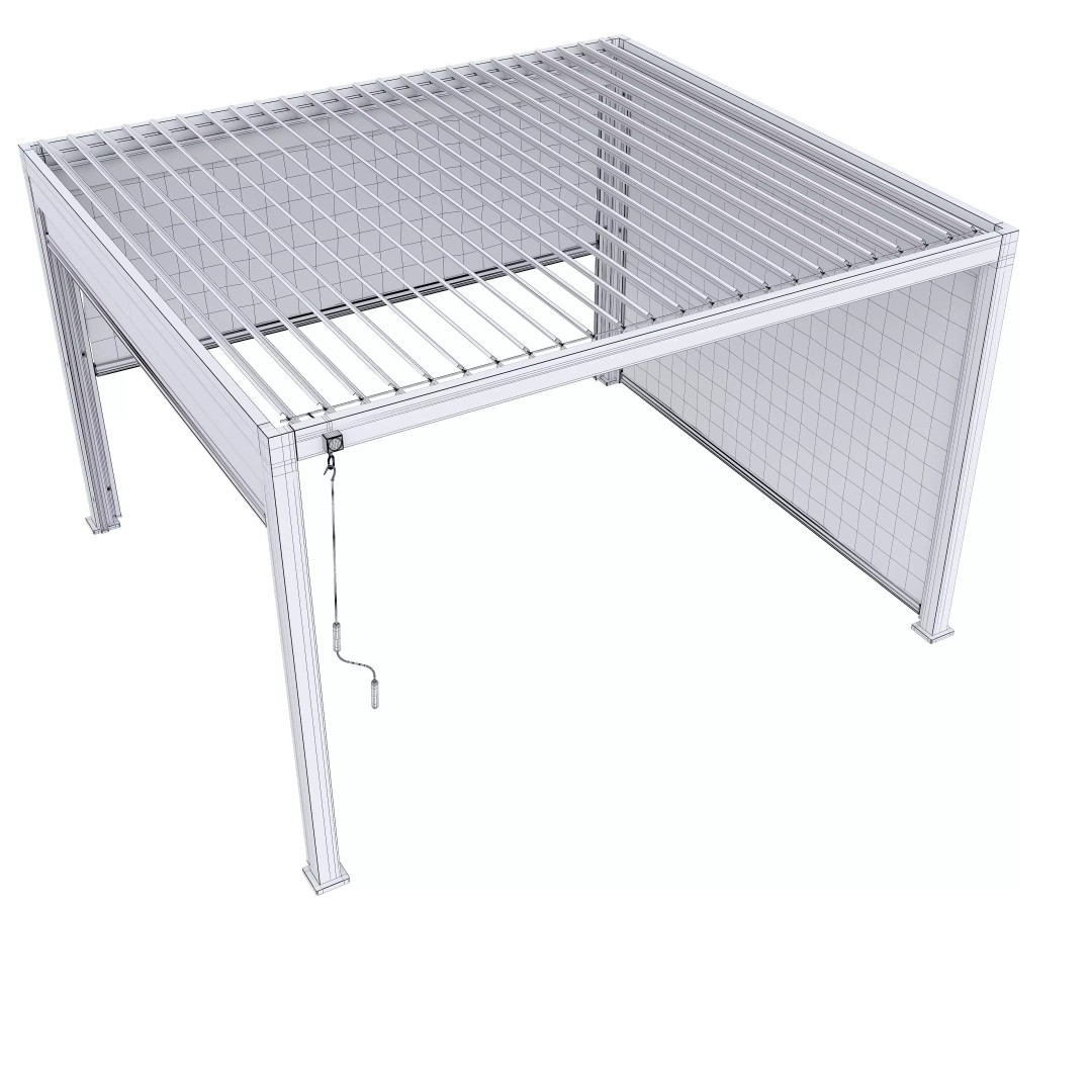 Alvaro Canopy Gazebo 3D Model – Contemporary Design, FBX & V-Ray - View 32
