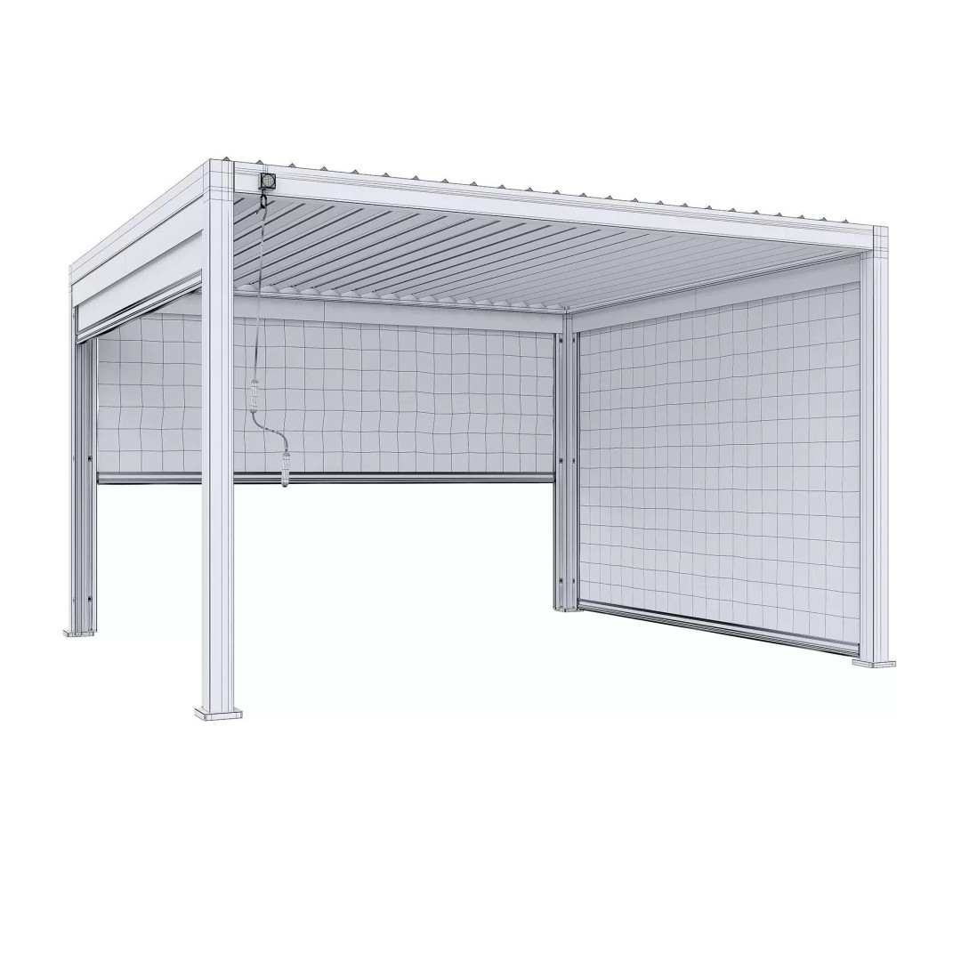 Alvaro Canopy Gazebo 3D Model – Contemporary Design, FBX & V-Ray - View 7