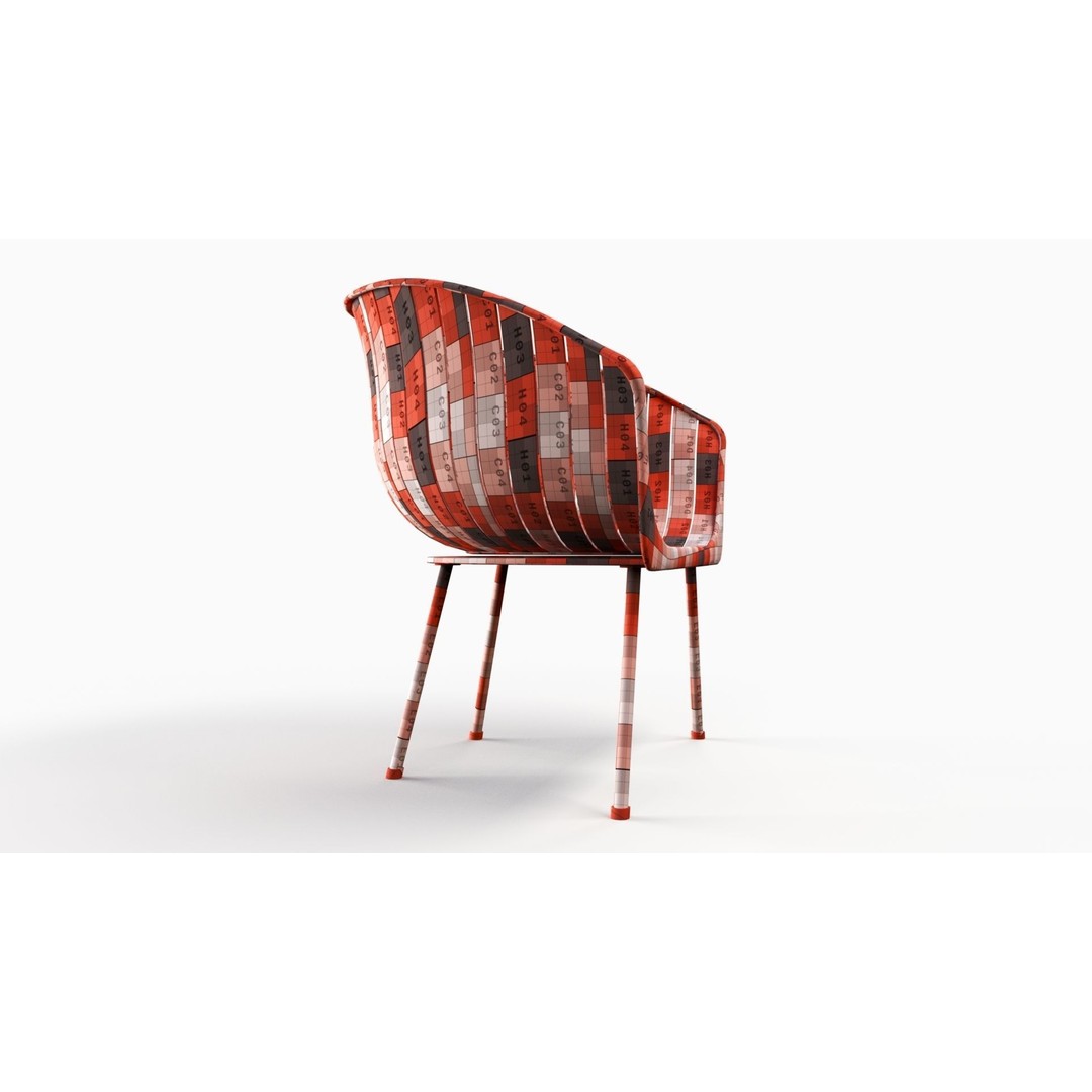 Wood Arm Chair 3D Model – Low Poly PBR Furniture Asset, FBX - View 14