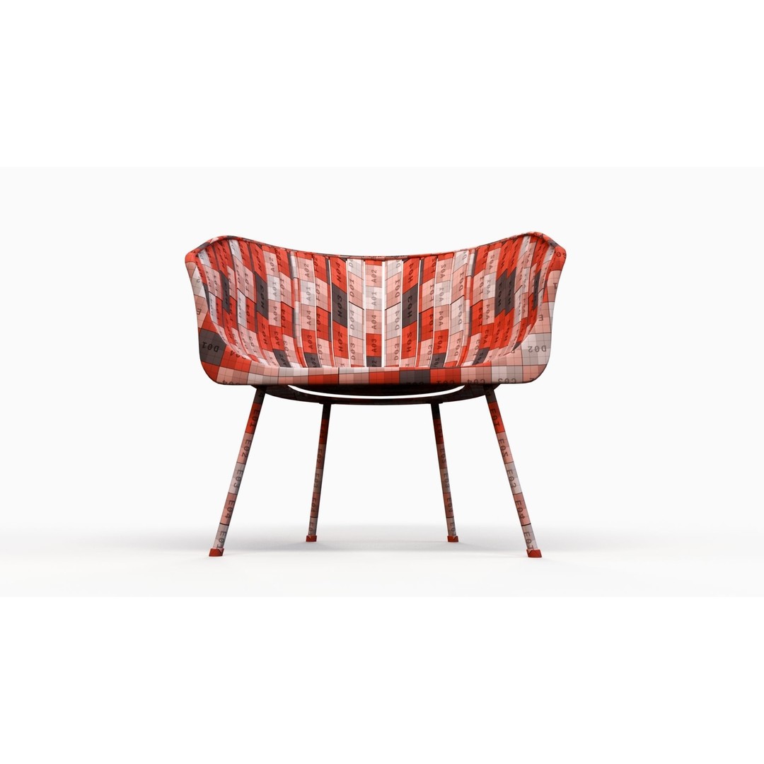Wood Arm Chair 3D Model – Low Poly PBR Furniture Asset, FBX - View 15