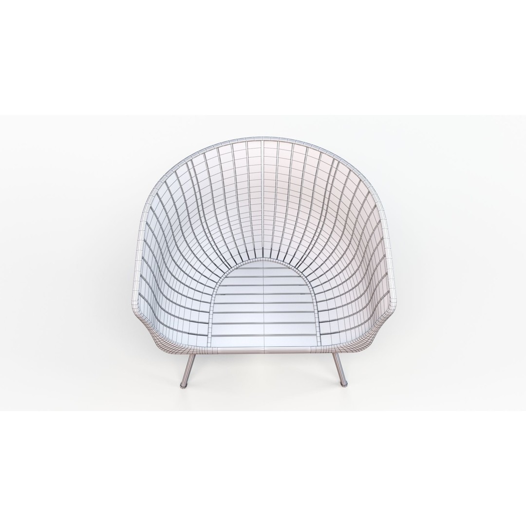 Wood Arm Chair 3D Model – Low Poly PBR Furniture Asset, FBX - View 19
