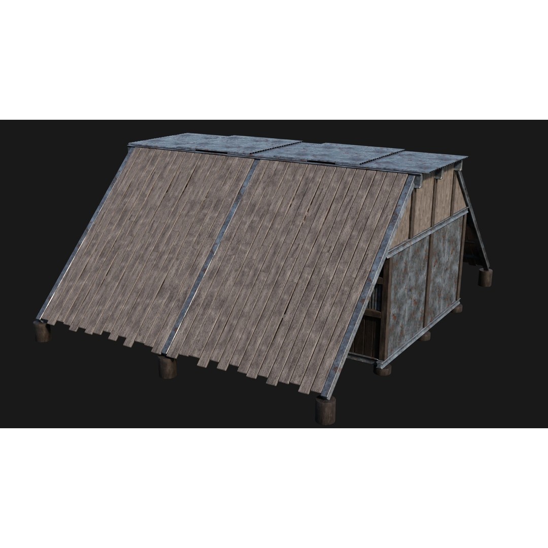 Medieval Houses 3D Model – Low Poly Game Ready Asset, FBX & OBJ Formats - View 27