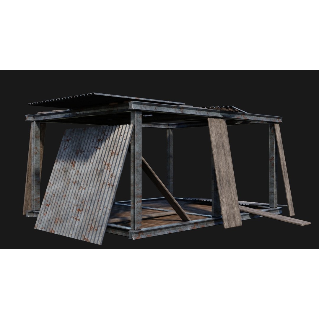 Medieval Houses 3D Model – Low Poly Game Ready Asset, FBX & OBJ Formats - View 32