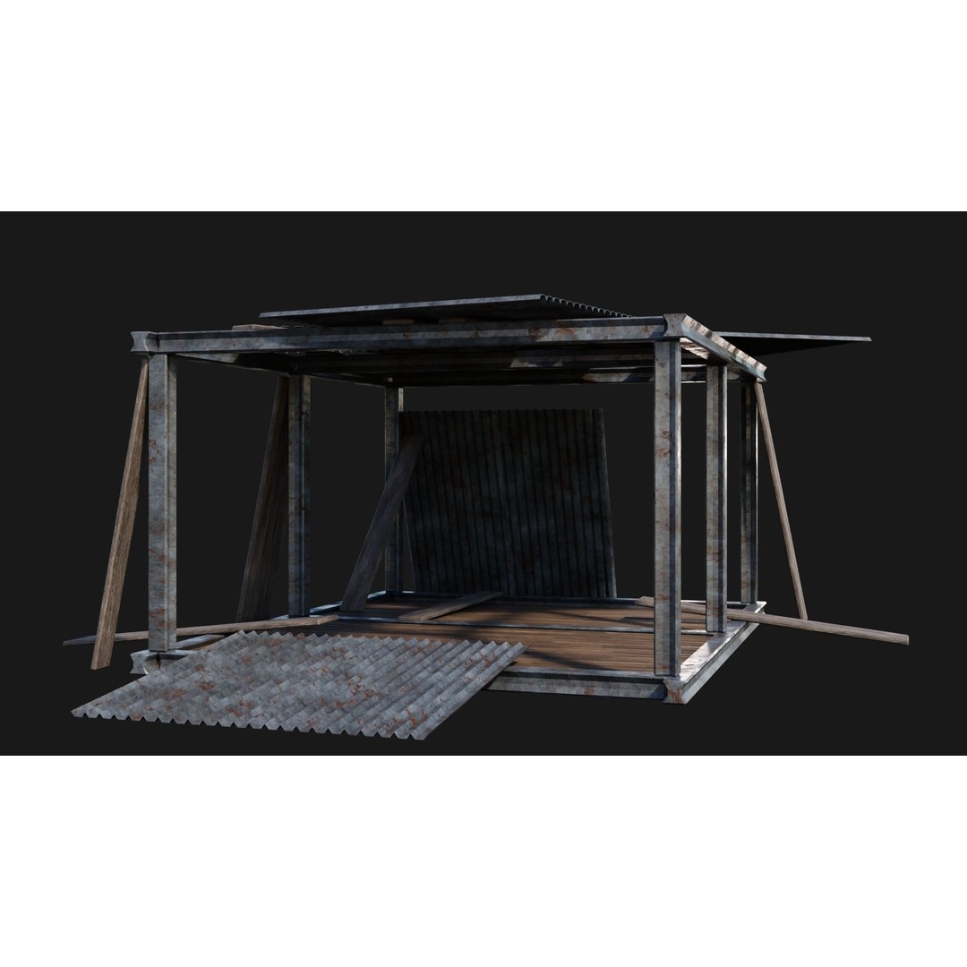 Medieval Houses 3D Model – Low Poly Game Ready Asset, FBX & OBJ Formats - View 38