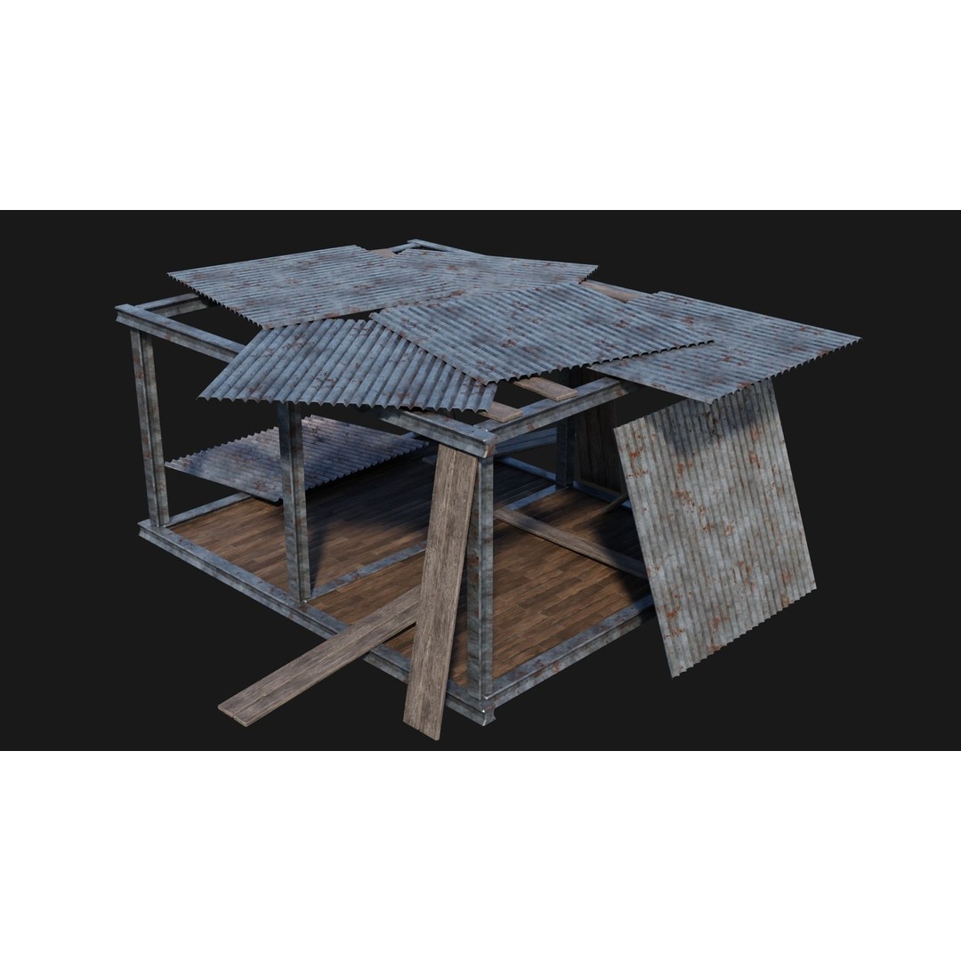 Medieval Houses 3D Model – Low Poly Game Ready Asset, FBX & OBJ Formats - View 40