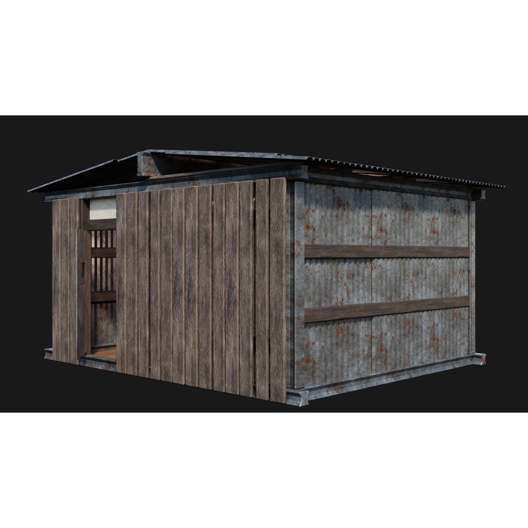 Medieval Houses 3D Model – Low Poly Game Ready Asset, FBX & OBJ Formats - View 48