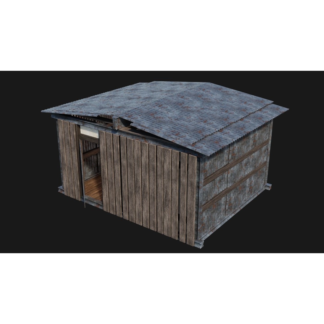 Medieval Houses 3D Model – Low Poly Game Ready Asset, FBX & OBJ Formats - View 55