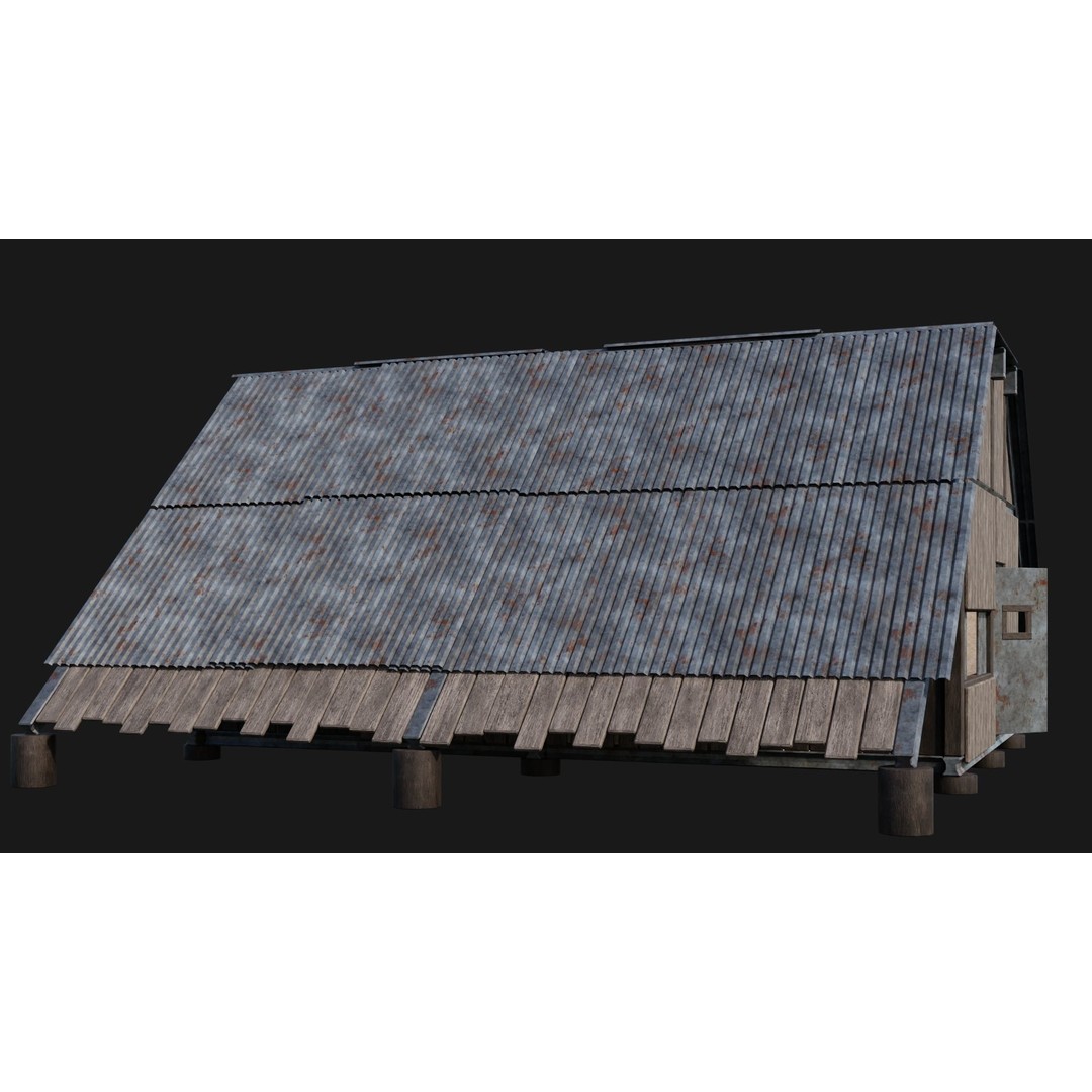 Medieval Houses 3D Model – Low Poly Game Ready Asset, FBX & OBJ Formats - View 64