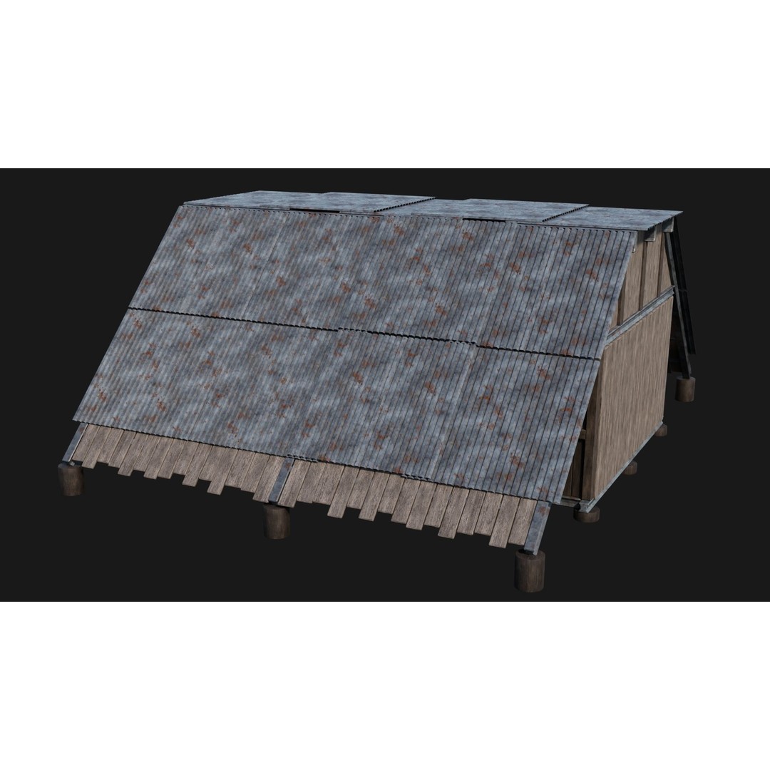 Medieval Houses 3D Model – Low Poly Game Ready Asset, FBX & OBJ Formats - View 68