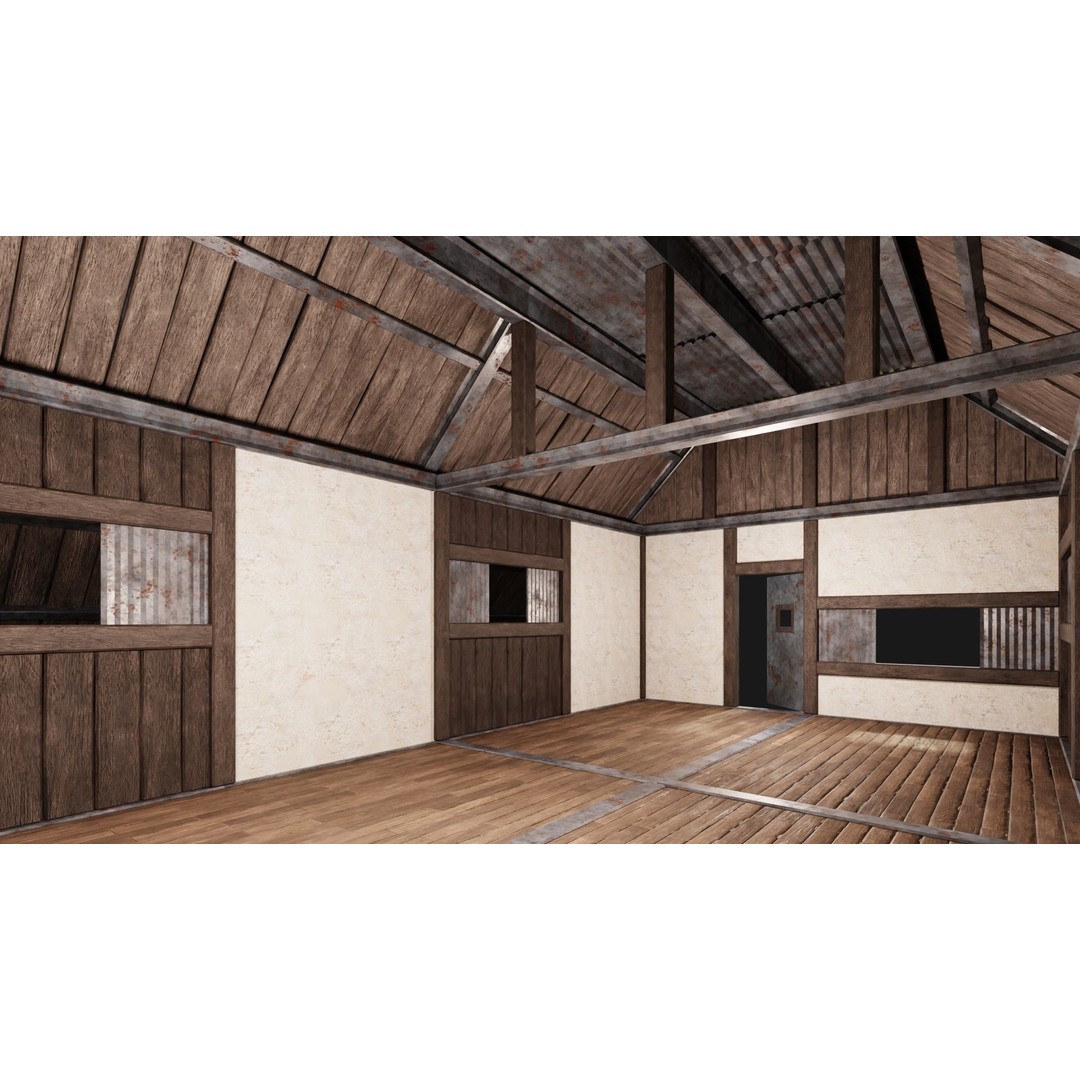 Medieval Houses 3D Model – Low Poly Game Ready Asset, FBX & OBJ Formats - View 70