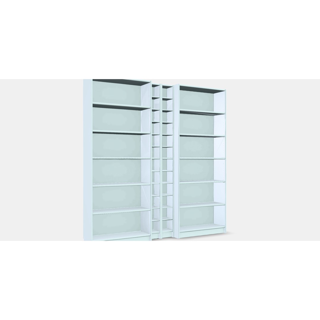 BILLY GNEDBY Bookcase 3D Model – Low Poly PBR Furniture Asset - View 11