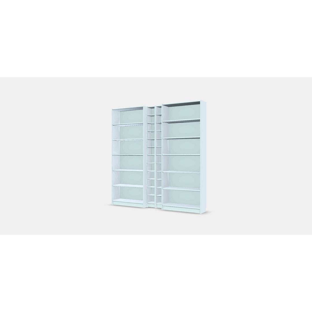 BILLY GNEDBY Bookcase 3D Model – Low Poly PBR Furniture Asset - View 12