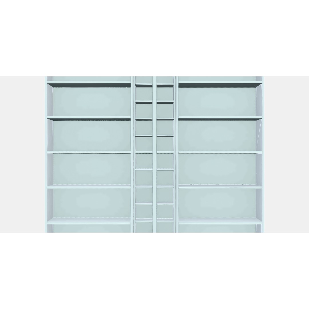 BILLY GNEDBY Bookcase 3D Model – Low Poly PBR Furniture Asset - View 13