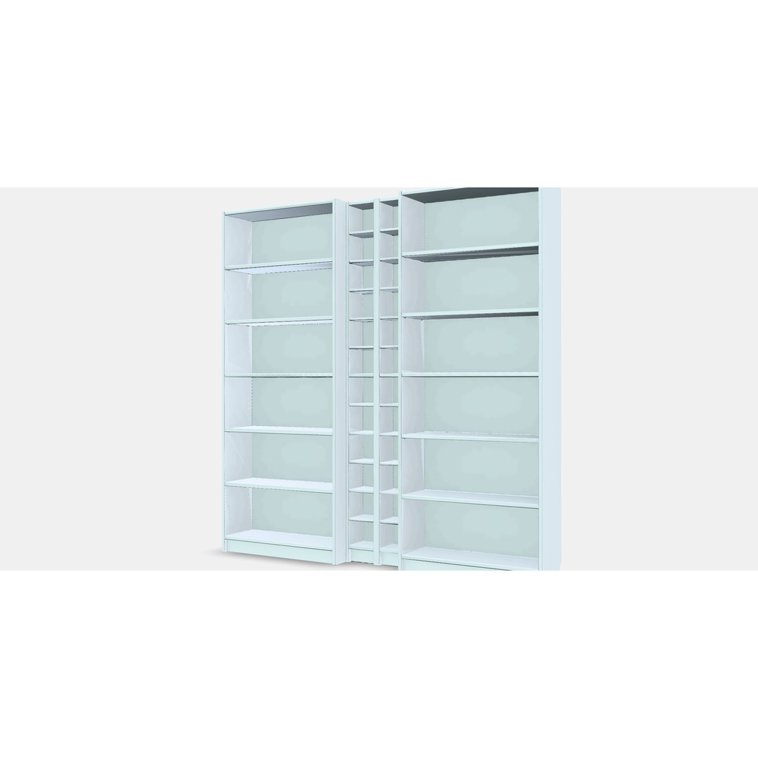 BILLY GNEDBY Bookcase 3D Model – Low Poly PBR Furniture Asset - View 14