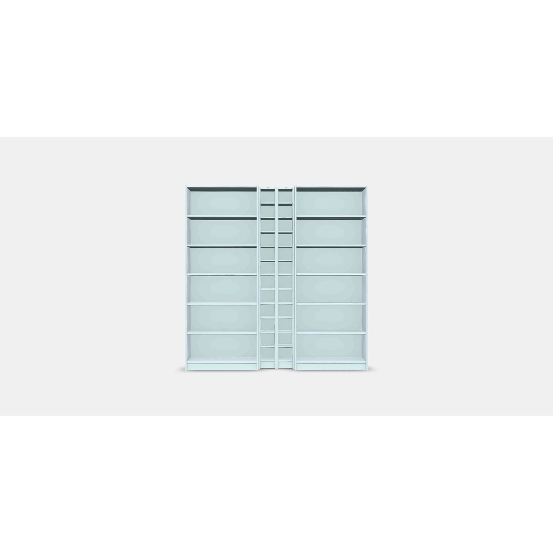 BILLY GNEDBY Bookcase 3D Model – Low Poly PBR Furniture Asset - View 9
