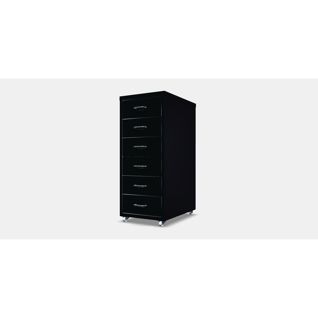 HELMER Drawer Unit 3D Model – Stylish Mobile Storage, FBX - View 13