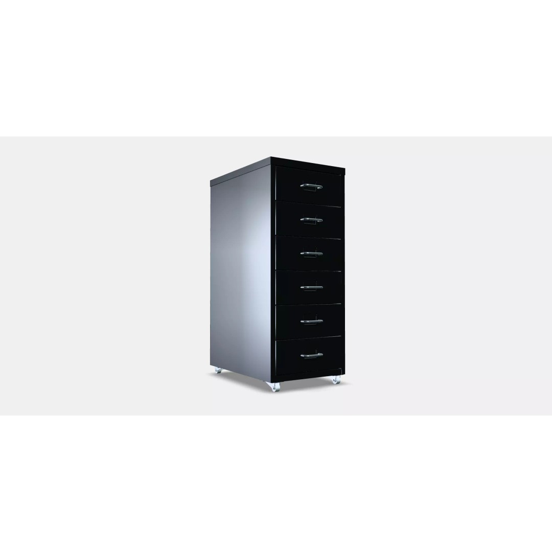 HELMER Drawer Unit 3D Model – Stylish Mobile Storage, FBX - View 2