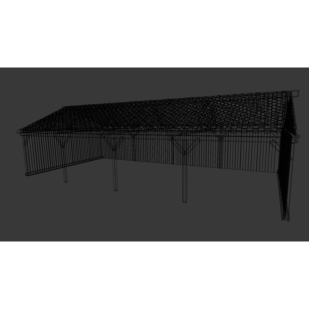 Wooden Shed 3D Model – Low Poly PBR Asset for Archviz and Games - View 12