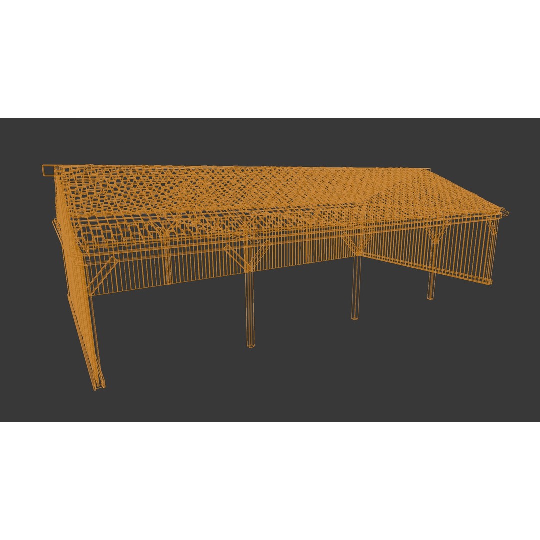 Wooden Shed 3D Model – Low Poly PBR Asset for Archviz and Games - View 14