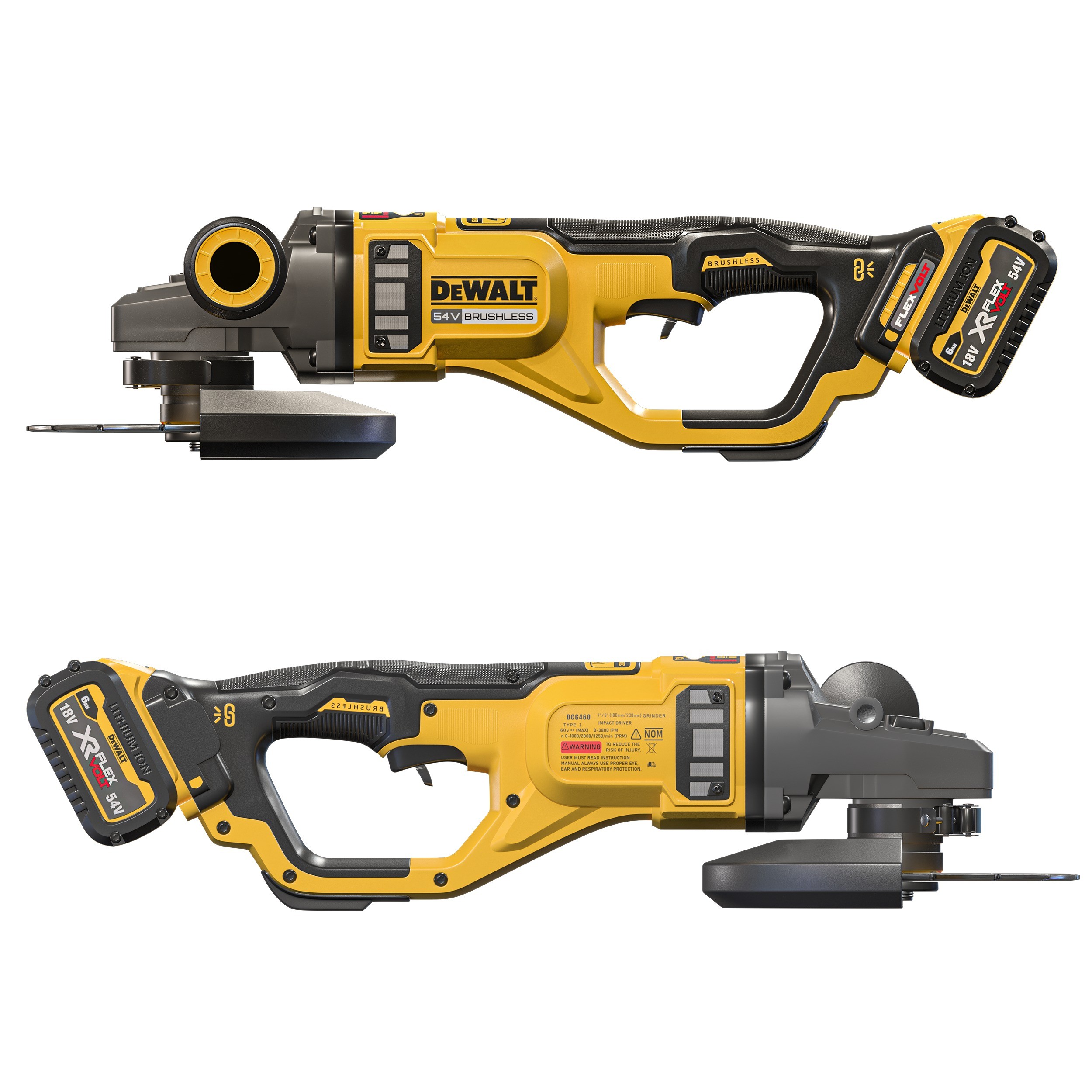 Dewalt DCG460B 60V MAX - Game-Ready 3D Model - View 4