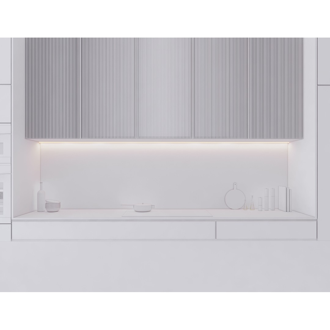 Modern Kitchen 3D Model – Low Poly Interior Design Asset, FBX & OBJ - View 16