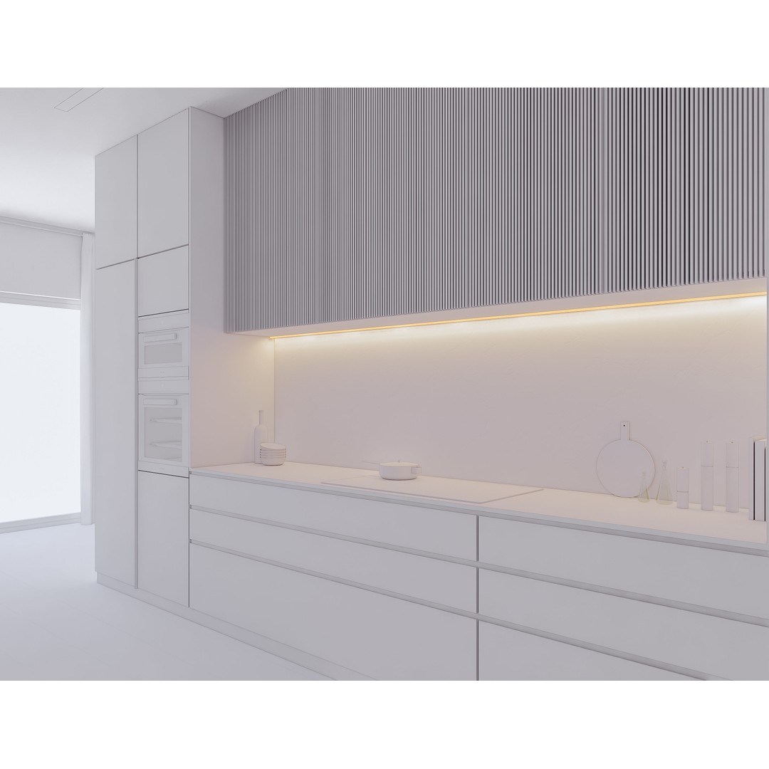 Modern Kitchen 3D Model – Low Poly Interior Design Asset, FBX & OBJ - View 18