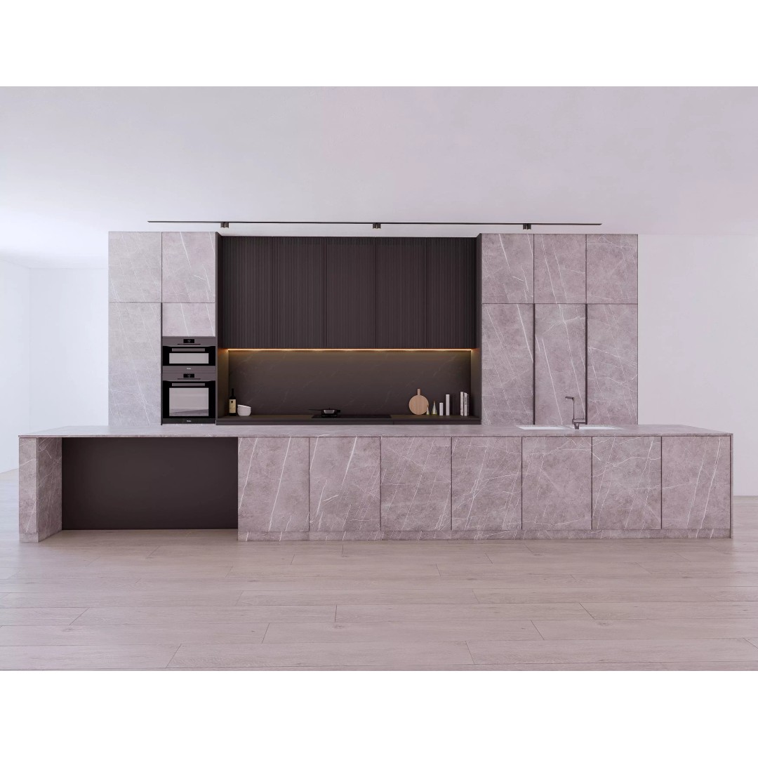 Modern Kitchen 3D Model – Low Poly Interior Design Asset, FBX & OBJ - View 2