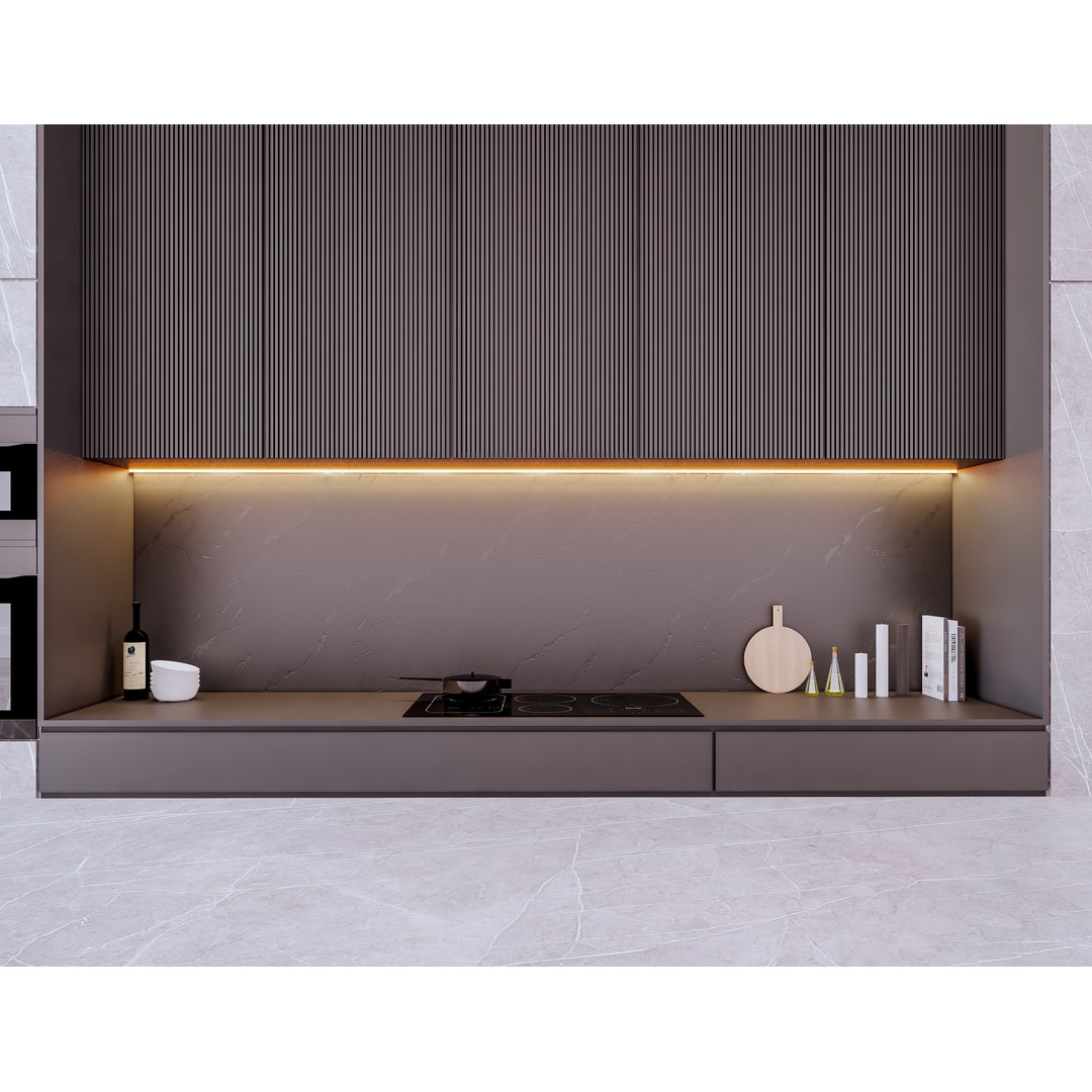 Modern Kitchen 3D Model – Low Poly Interior Design Asset, FBX & OBJ - View 6