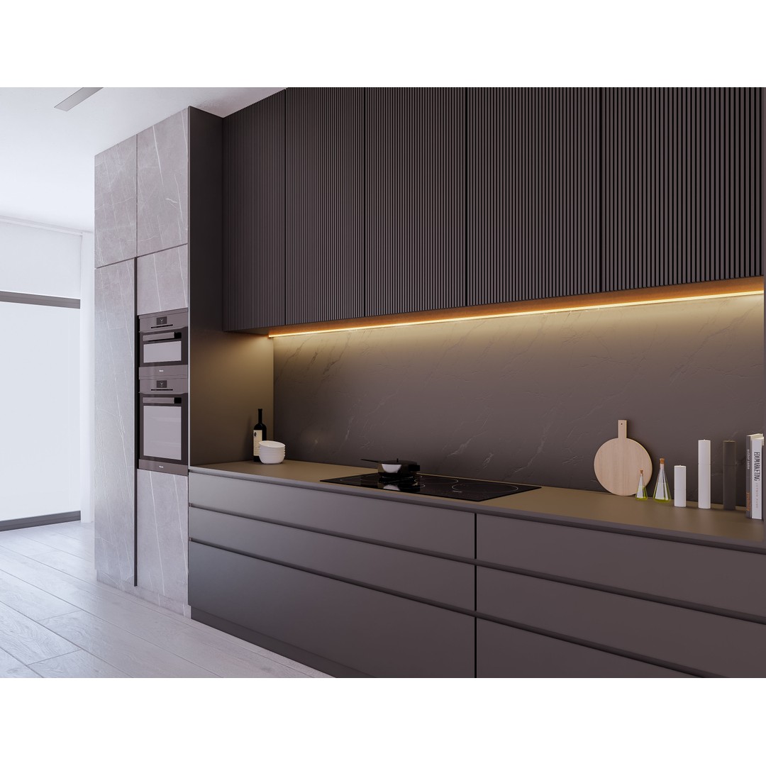 Modern Kitchen 3D Model – Low Poly Interior Design Asset, FBX & OBJ - View 8