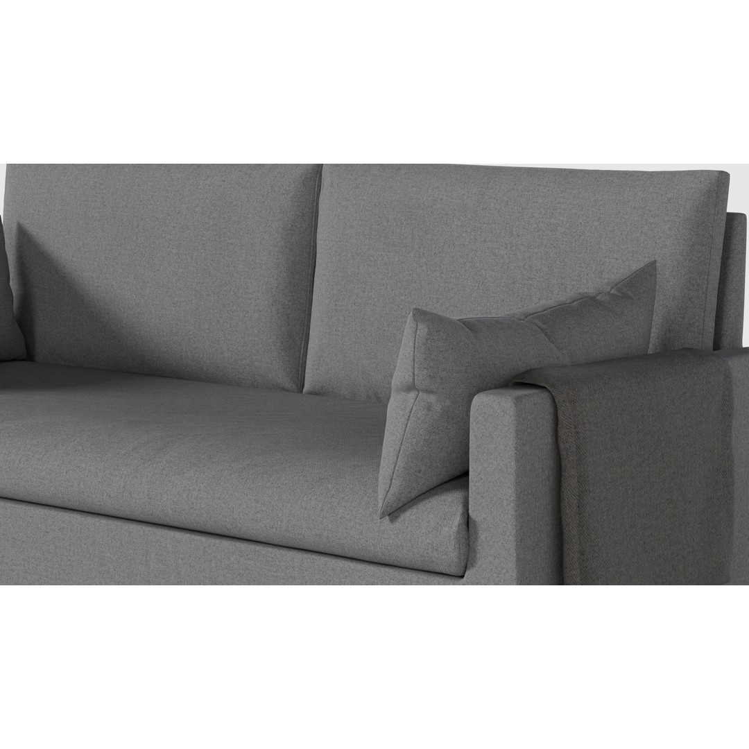 Hyltarp Sofa 3D Model – Modern Fabric Game-Ready Interior Asset - View 7