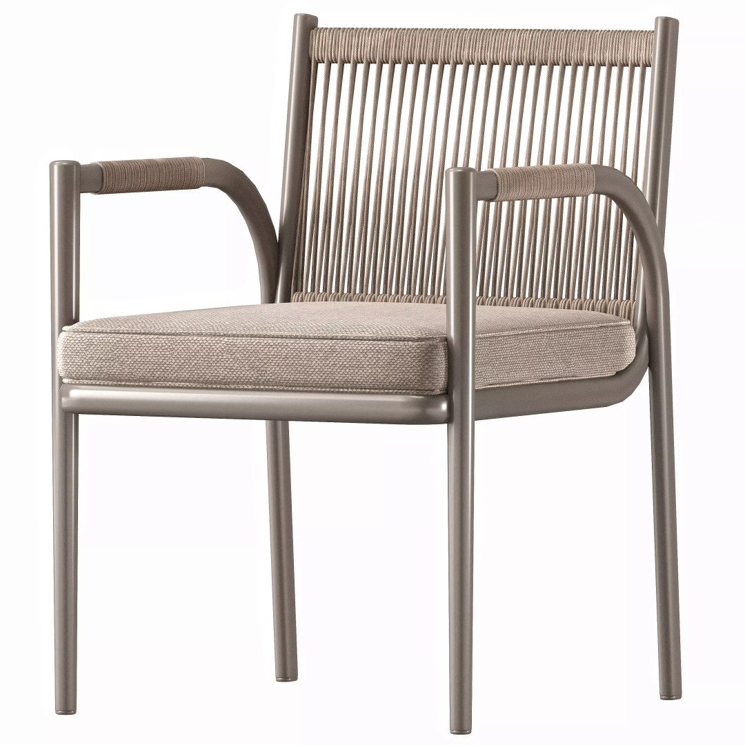 Black Garden Soe Chair 3D Model – Modern Luxurious Design, FBX - View 2