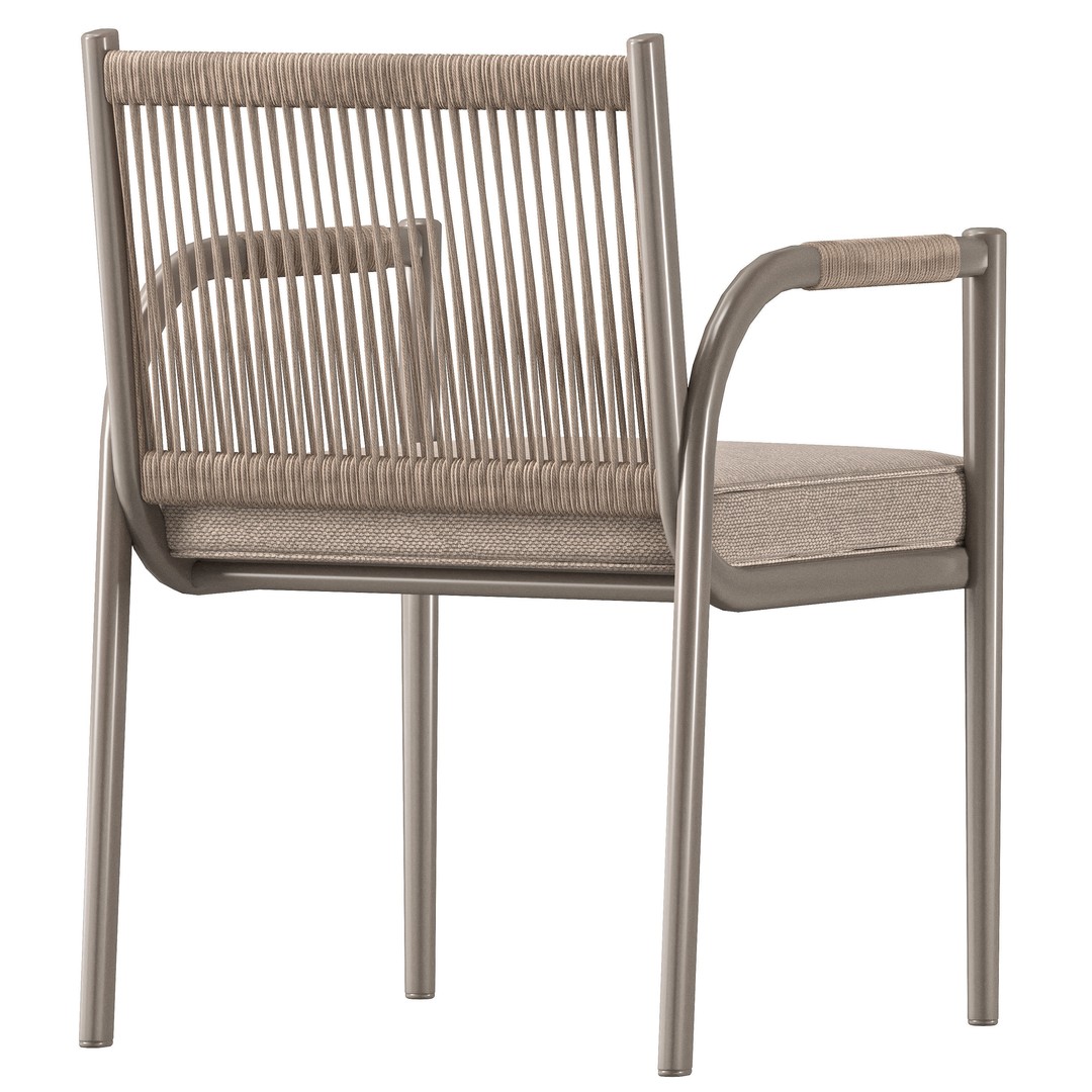 Black Garden Soe Chair 3D Model – Modern Luxurious Design, FBX - View 3