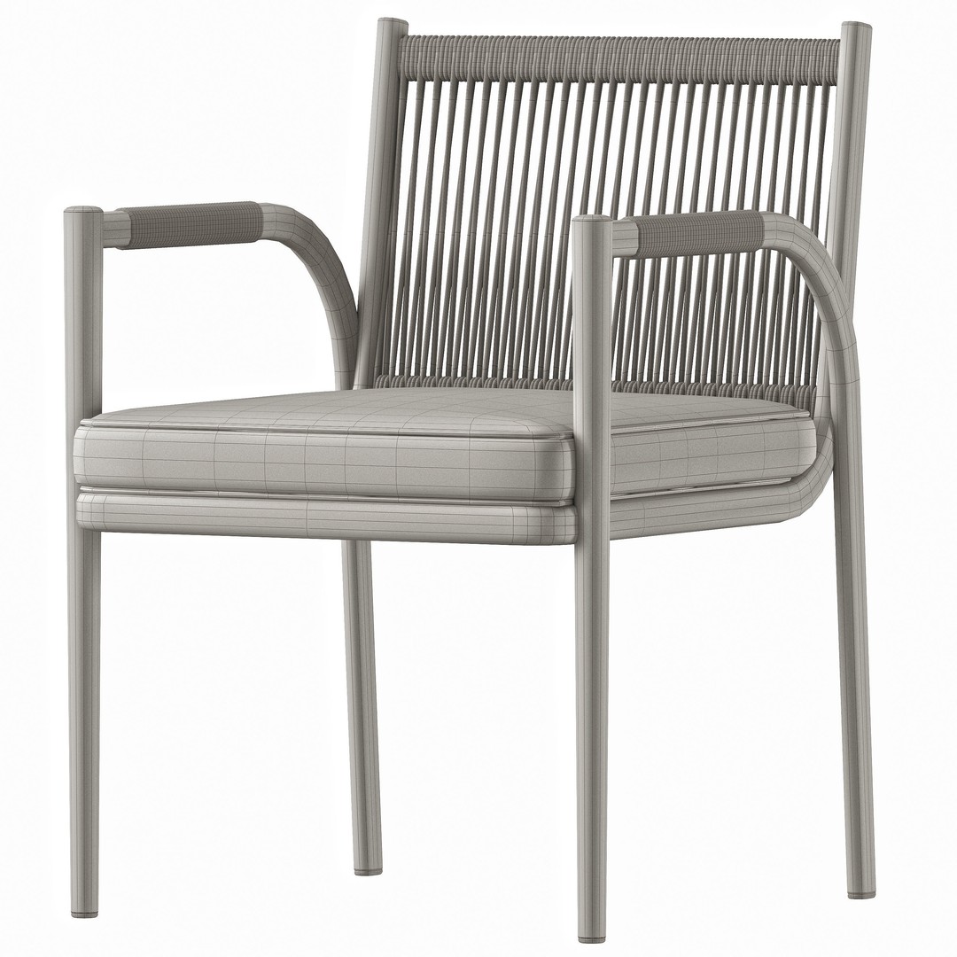 Black Garden Soe Chair 3D Model – Modern Luxurious Design, FBX - View 4